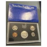Scarce 1970 Us Mint Proof Set W Silver Half
