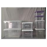 8x The Bid Plastic Food Prep Container Rubbermaid
