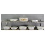 8pc Lot Assorted Corning Ware