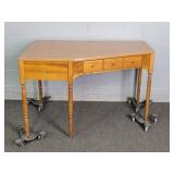 Ehtan Allen Mid Century Nutmeg Maple Finish Desk