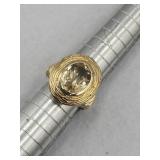 Sterling Silver Citrine Ring Sz 7Tw 6.4g