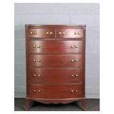 Vintage Mahogany Five Drawer Chest