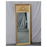 Vitnage Carved Wood Frame Wall Hung Mirror