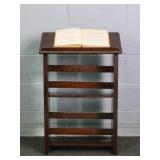Vintage Tiger Oak Book Shelf Book Not Included