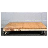 Solid Wood 4 Wheel Dolly
