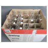 14x The Bid Swing Glass Bottles W/ Stoppers