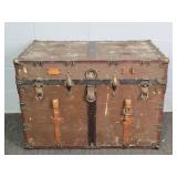 Vintage Wooden Steamer Trunk