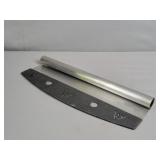16" Checkered Chef Stainless Rocker Pizza Cutter