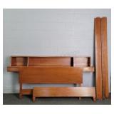 Cherry Veneer Art Deco Style Full Size Bed