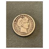 1912 Barber Silver Dime