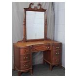 Vintage Mahogany Seven Drawer Vanity