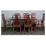 Consolidated Furn Nc Made Dining Table W/ 6 Chairs