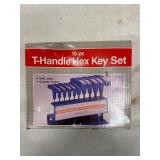 10 PIECE T-HANDLE HEX KEY SET