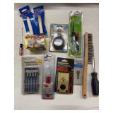 ASSORTED TIRE GAUGE, PRECISION NUT DRIVER TOOLS