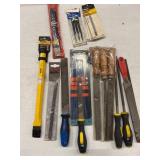 LOT ASSORTED FILES, PUNCHES, CHIESEL