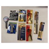 LOT ASSORTED WIRE CUTTER, FILES, HOSE NOZZLE