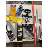 LOT ASSORTED- RULERS, MEASURING TAPE