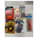 LOT ASSORTED ITEMS, ROLLER, CHALK LINE PUNCH SET