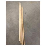 LOT ASSORTED WOOD HANDLES