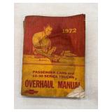 1972 CHEVROLET OVERHAUL MANUAL
