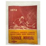 1972 CHEVROLET SERVICE MANUAL