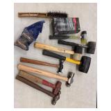LOT ASSORTED HAMMERS, MALLETS