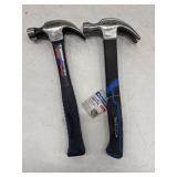 (2) MASTERCRAFT 16 OZ CLAW HAMMER