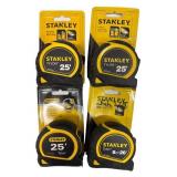 (4) STANLEY TAPE MEASURES
