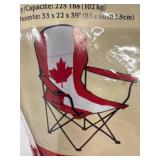 CANADIAN FLAG FOLDING ARMCHAIR