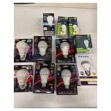 LOT ASSORTED LED LIGHTBULBS
