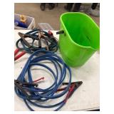 BIN WITH BOOSTER CABLES