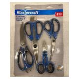 MASTERCRAFT SCISSORS SET 4 PIECES