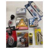 LOT ASSORTED ITEMS- COOLANT TESTER, TIMER