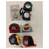 LOT ASSORTED TAPE MEASURES