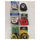 LOT OF SORT OF TAPE MEASURES