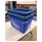 (3) RECYCLE BINS