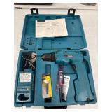 MAKITA CORDLESS DRILL WITH BATTERY AND CHARGER