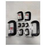 LOT ASSORTED SIZE CLAMPS