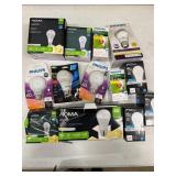 LOT ASSORTED LED BULBS