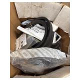 BOX OF ASSORTED BELTS AND PARTS