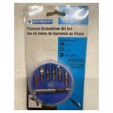 MASTERCRAFT 7 PIECE TITANIUM SCREWDRIVER BIT SET