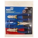 MASTERCRAFT 8 PLIER SET 3 PIECE