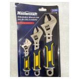 MASTERCRAFT ADJUSTABLE WRENCH SET 3 PIECES