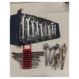 LOT ASSORTED WRENCHES, VICE GRIPS