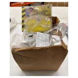 BOX OF ASSORTED SAFETY GLASSES
