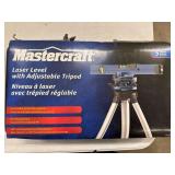 MASTERCRAFT LASER LEVEL WITH ADJUSTABLE TRIPOD