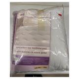 MARTHA STEWART COTTON TOP MATTRESS PAD SIZE DOUBLE
