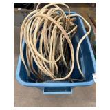 RUBBERMAID BIN WITH ELECTRICAL CORD