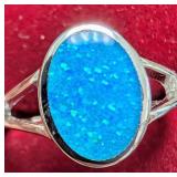 SILVER(4.49G),  OPALITE RING