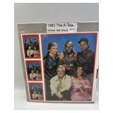 1983 TOPPS A-TEAM COMPLETE UNCUT STICKER SET WITH